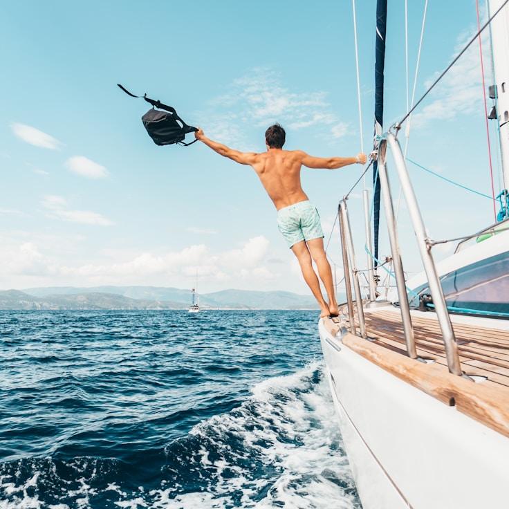 Corporate retreat on yacht
