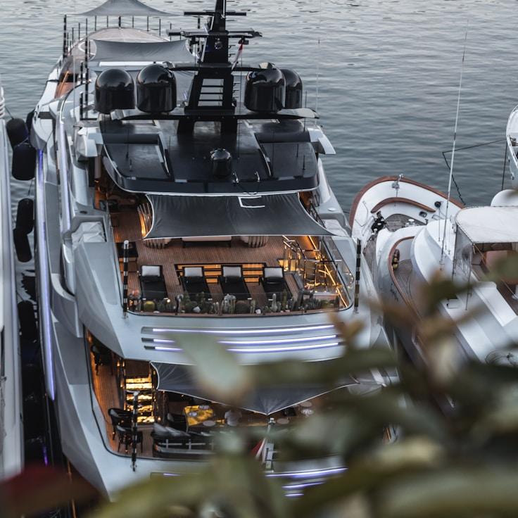 Luxurious yacht experience snapshot